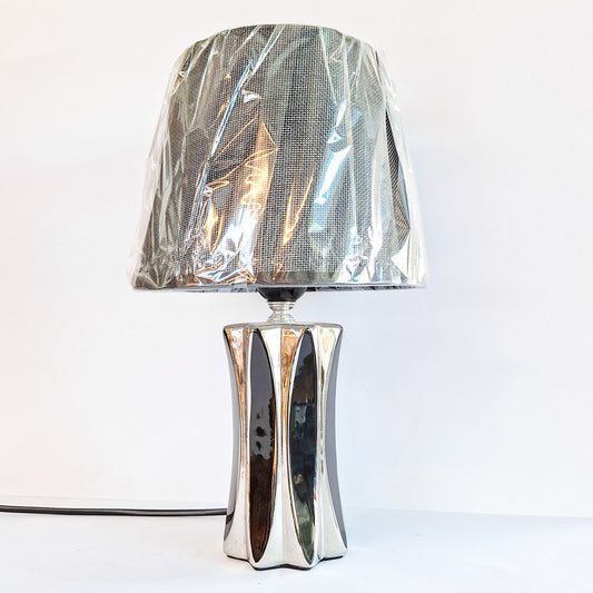 Abajur de Mesa - Preto e Prata | Art House
