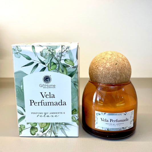 Vela Aromática com Rolha - Fragrância Suave e Relaxante | GiftHome