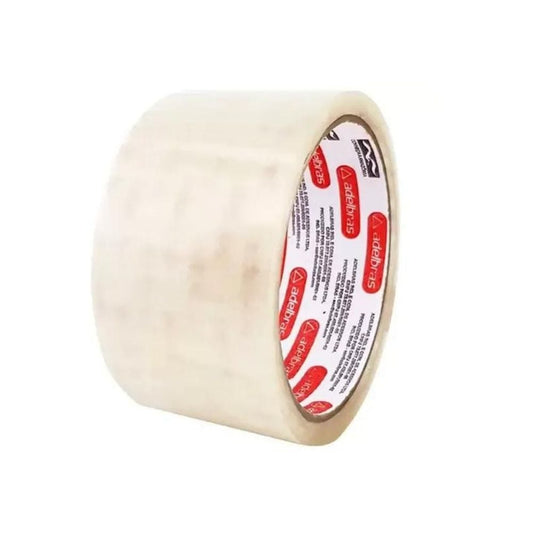 Fita Adesiva Transparente Qualitape 48 mm × 50 m – Adelbras | Filme PP + Adesivo Acrílico