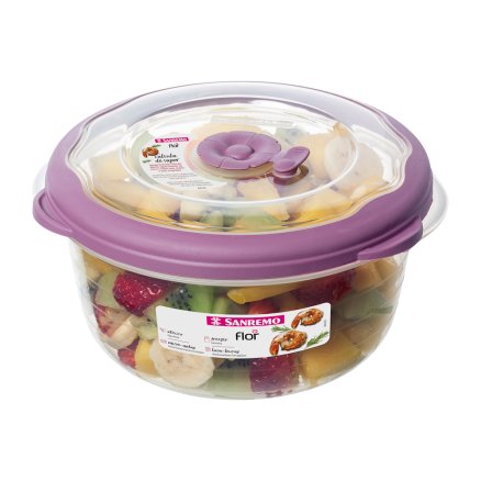 Pote Redondo Plástico Sanremo 1,1L 704/57