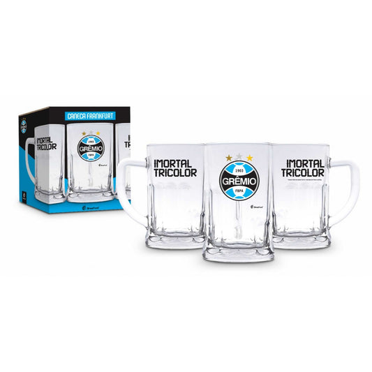 Caneca de Vidro Taberna 565 ml do Grêmio | Brasfoot Presentes