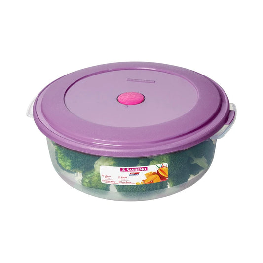 Pote Redondo Plástico Sanremo 2,3L – Conservação, Praticidade e Resistência