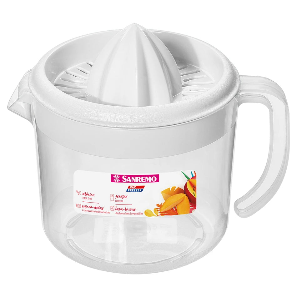 Jarra Plástica Sanremo 1 L com Espremedor | Ref. 793/2 – Livre de BPA, micro-ondas e lava-louças