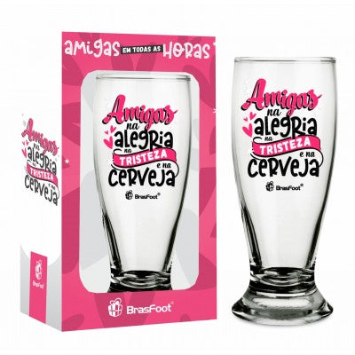 Copo Munich 200ml Amigas na Alegria e na Cerveja | Brasfoot