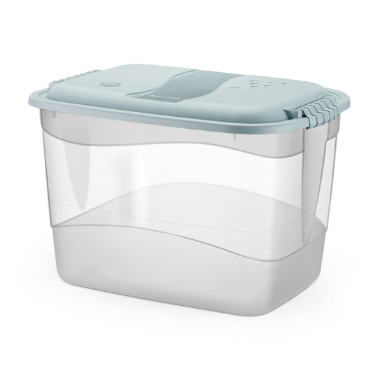 Container Organizador Translúcido com Travas Laterais 20 Litros | Plásticos Rainha