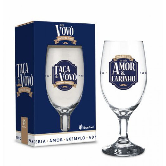 Taça Windsor 330ml - Taça do Vovô Melhor do Mundo | Brasfoot
