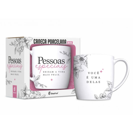 Caneca de Porcelana Urban 300 ml - Pessoas Especias | BrasFoot Presentes