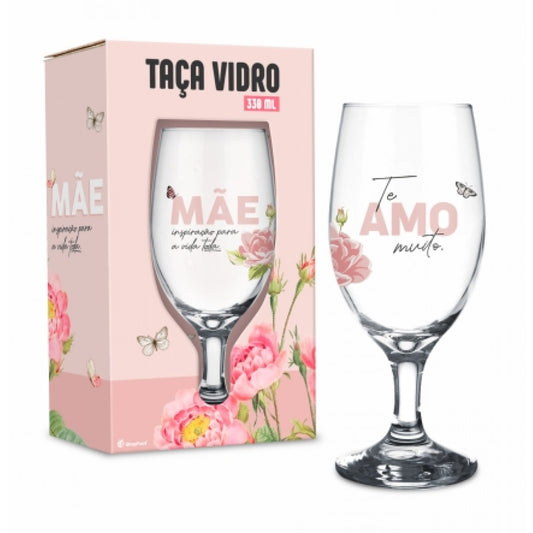 Taça Windsor 330 ml - Mãe Inspiração Para a Vida | BrasFoot Presentes
