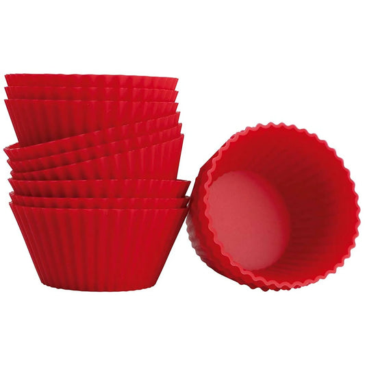 Forma de Cupcake em Silicone 12 Forminhas – Multicores | BigSul
