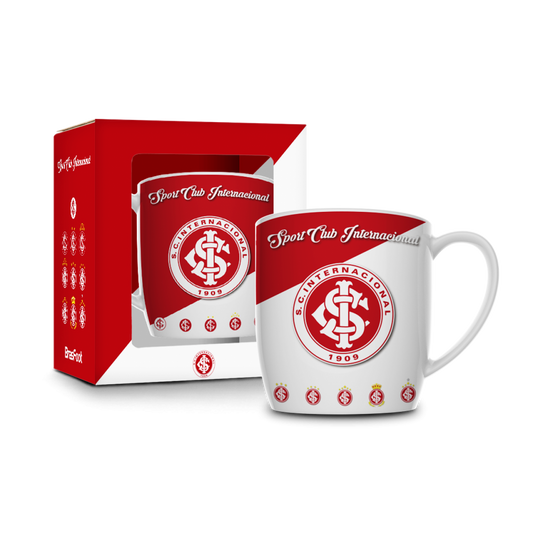 Caneca de Porcelana Urban 300 ml do Inter | BrasFoot Presentes
