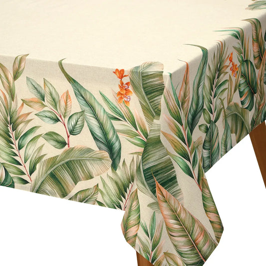 Toalha de Mesa Retangular 1,60 m × 2,70 m – Döhler Clean Renova Estampado Digital “Hércules D” – 50% Algodão / 50% Poliéster – Tecnologia Döhler Clean contra manchas