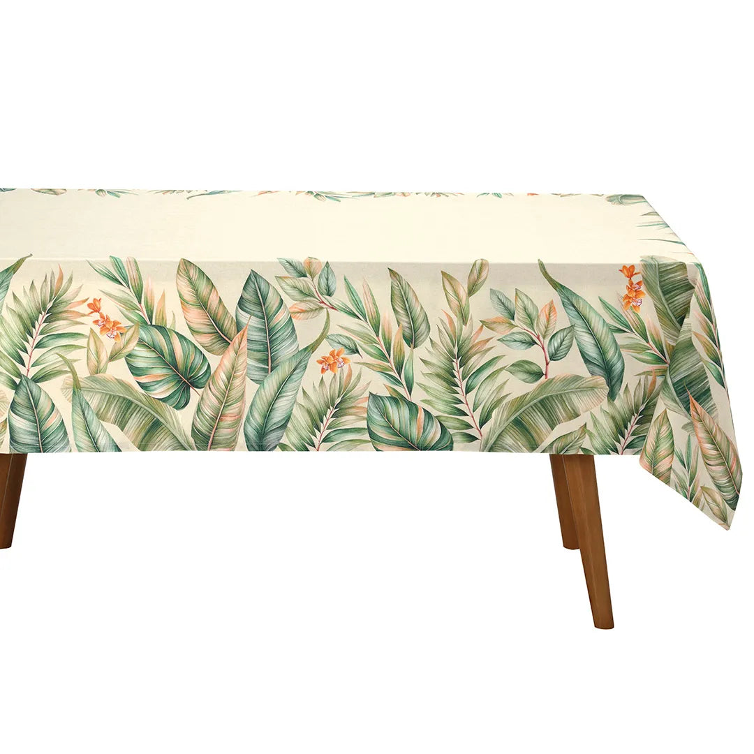 Toalha de Mesa Retangular 1,60 m × 2,70 m – Döhler Clean Renova Estampado Digital “Hércules D” – 50% Algodão / 50% Poliéster – Tecnologia Döhler Clean contra manchas