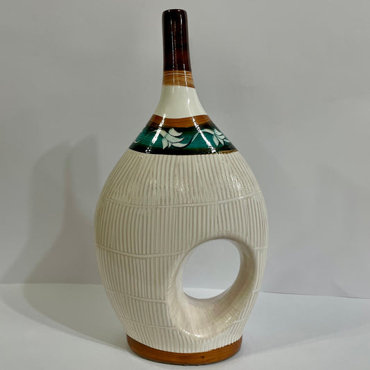 Garrafa Decorativa Luxo 40 cm em Cerâmica | Cerâmica Judite