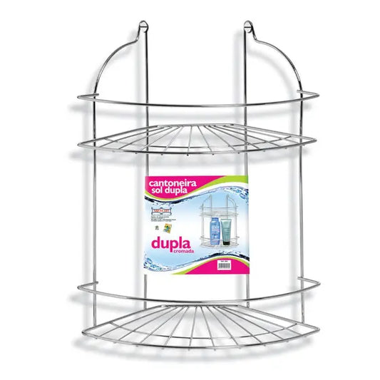 Porta Shampoo Cantoneira Sol Dupla | Niquelart