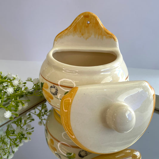 Saleiro em Cerâmica Decorado com Flor | Star Bella