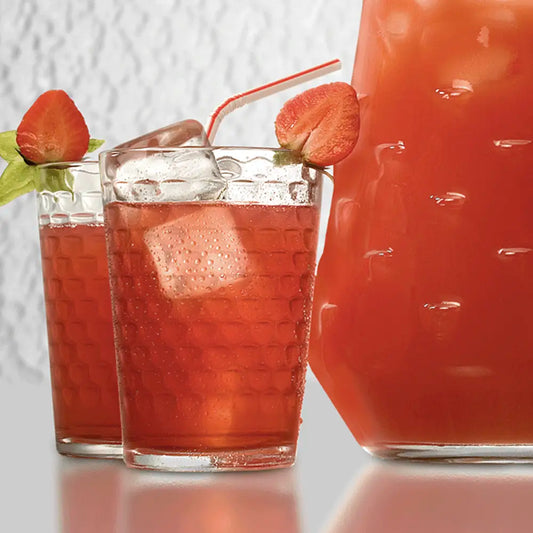 Conjunto 6 Copos de Vidro 265 ml Nadir Batuque – Design Moderno e Multifuncional