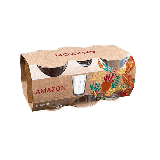 Conjunto 6 Copos de Vidro 190 ml Amazon Sempre – Nadir Figueiredo | Colorex