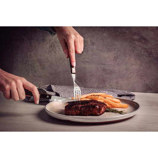 Faca para Churrasco 5" com Lâmina em Aço Inox e Cabo em Madeira Tratada Polywood Castanho | Tramontina