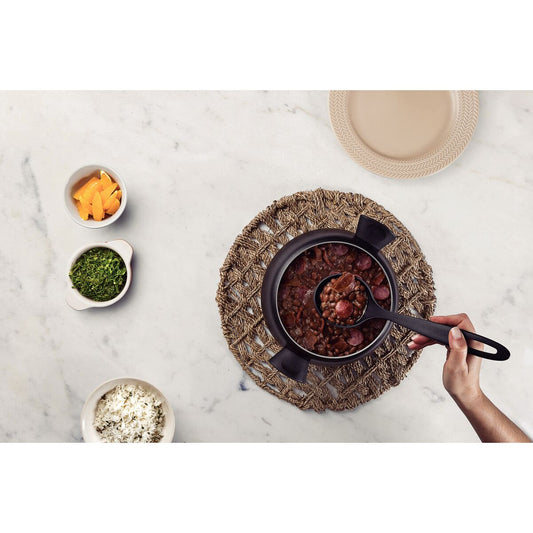 Concha de Nylon 30 cm Tramontina – Utensílio Preto Resistente, 25127/000