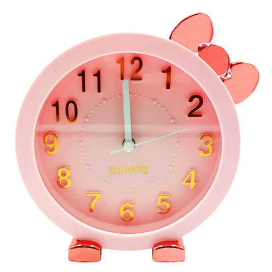 Relógio Despertador de Mesa Infantil Decorado com Lacinho | InterPonte