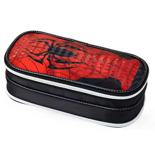 Estojo Escolar Duplo do Homem Aranha | Estampa Holográfica | Denlex