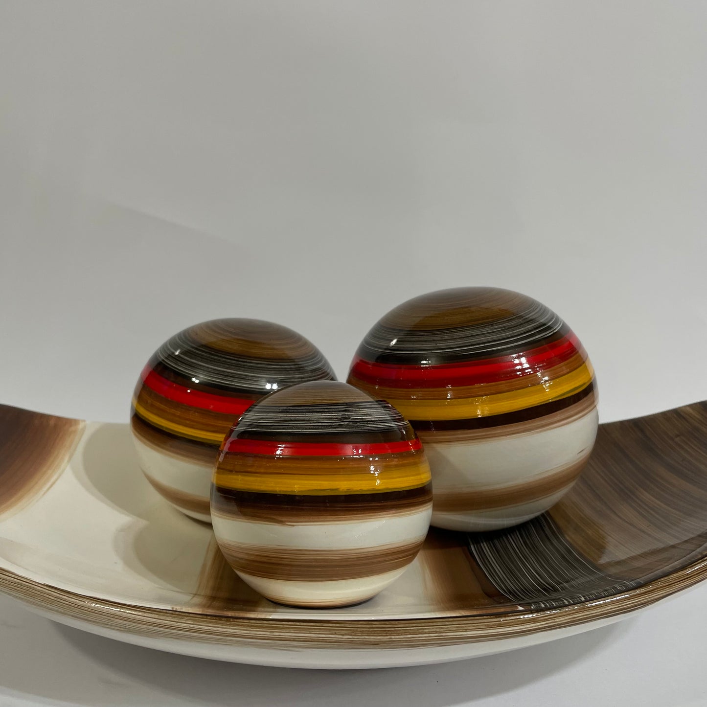 Decoração Cerâmica - Trio de Esferas | Cerâmica Judite