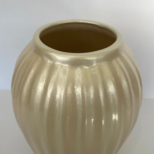 Vaso Bojudo M em Cerâmica - Pérola | Cerâmica Alessandra