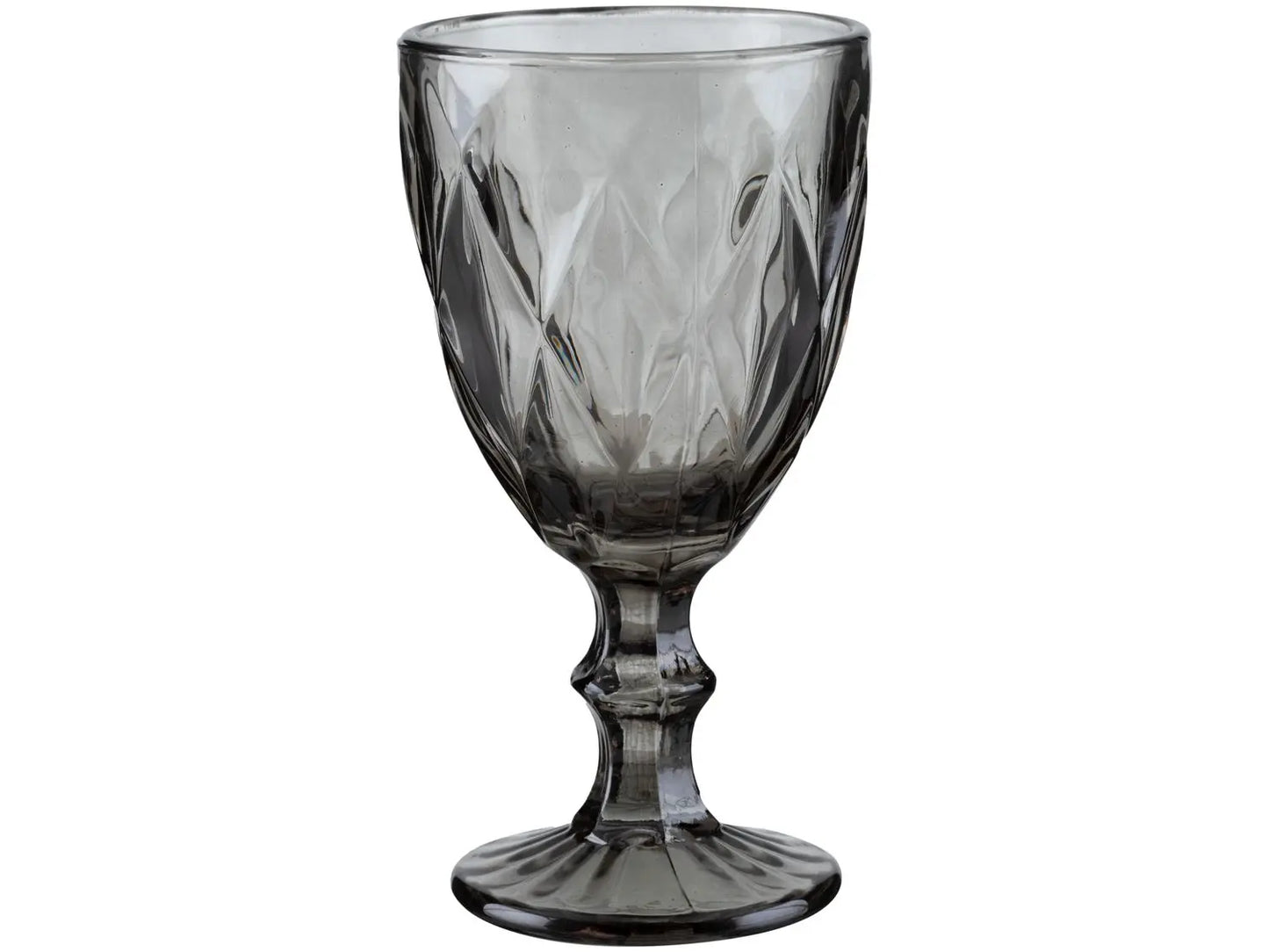 Jogo 6 Taças de Vidro Diamond Preto 340 ml | Original Glass