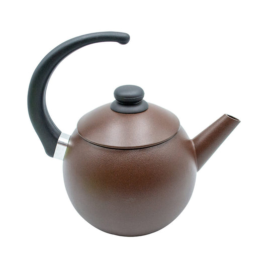 Chaleira 2,1 L Corten 341 – Alumínio, Acabamento Estilo Corten, Rápido Aquecimento | Cinco Estrelas