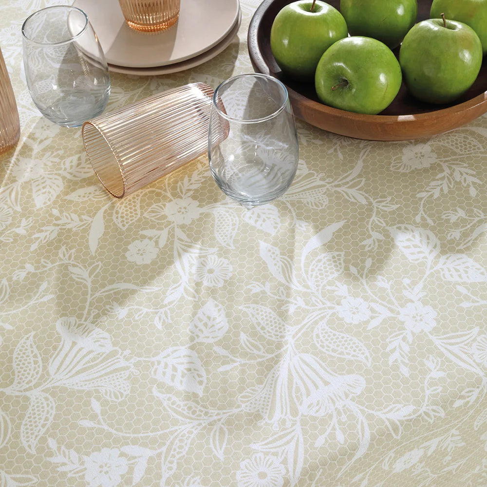 Toalha de Mesa Döhler Clean Athenas Estampada 1,60 m × 2,50 m – 50% Algodão / 50% Poliéster – Proteção Döhler Clean Antimanchas – Estampa Única