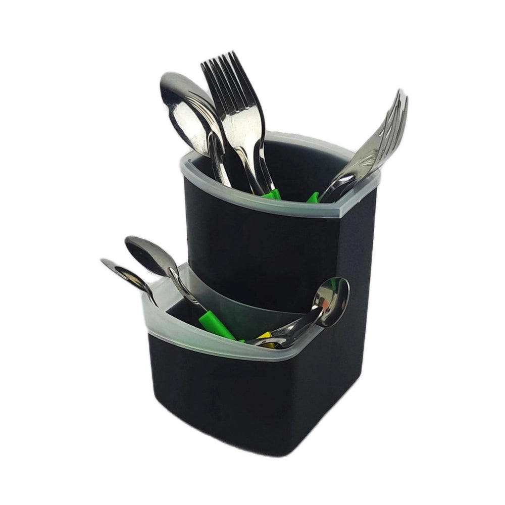 Escorredor de Talheres Full Utility – Polipropileno, 11 × 10 × 13 cm, Compacto para Pia