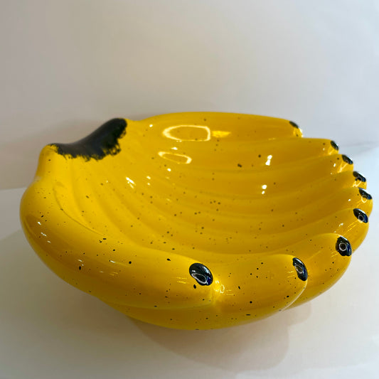 Fruteira de Mesa 26 cm - Cacho de Banana | Cerâmica Alessandra