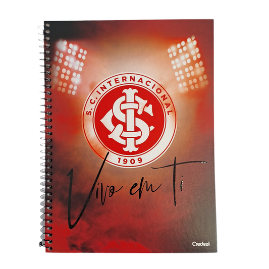 Caderno do Inter Uma Matéria Capa Dura 96 Folhas Credeal | Credeal
