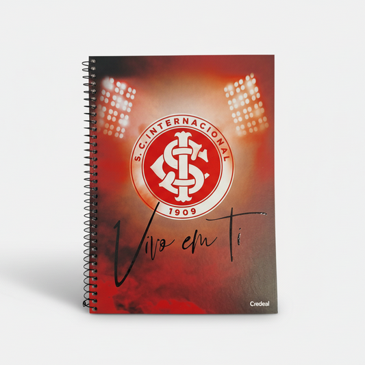 Caderno do Inter Capa Dura 10 Matérias 200 Folhas | Credeal