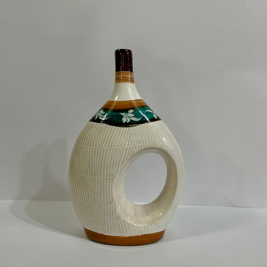 Garrafa Decorativa Luxo 25 cm em Cerâmica | Cerâmica Judite