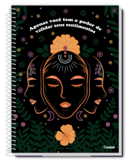 Caderno A Deusa | Universitário Capa Dura 1 Matéria 80 Folhas | Credeal