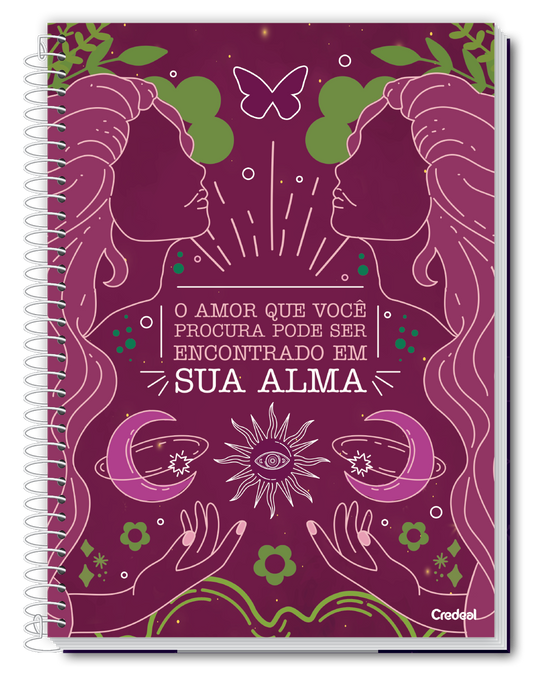 Caderno A Deusa | Universitário Capa Dura 1 Matéria 80 Folhas | Credeal
