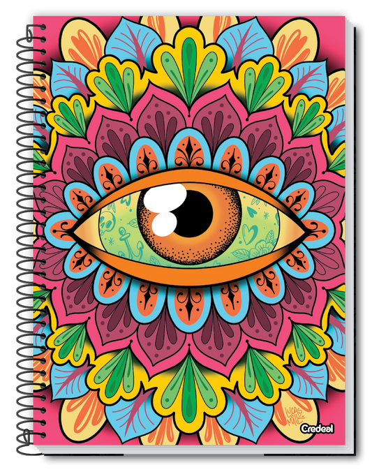 Caderno Original Arts | Universitário Capa Dura 1 Matérias 80 Folhas | Credeal
