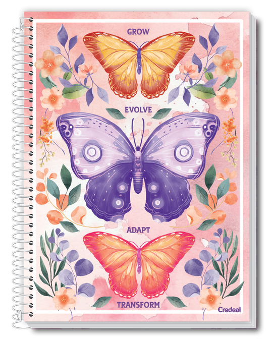 Caderno Purpurina | Universitário Capa Dura 1 Matérias 80 Folhas | Credeal