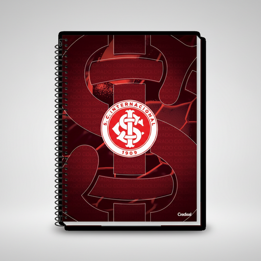 Caderno do Inter | Universitário Capa Dura 1 Matéria 80 Folhas | Credeal