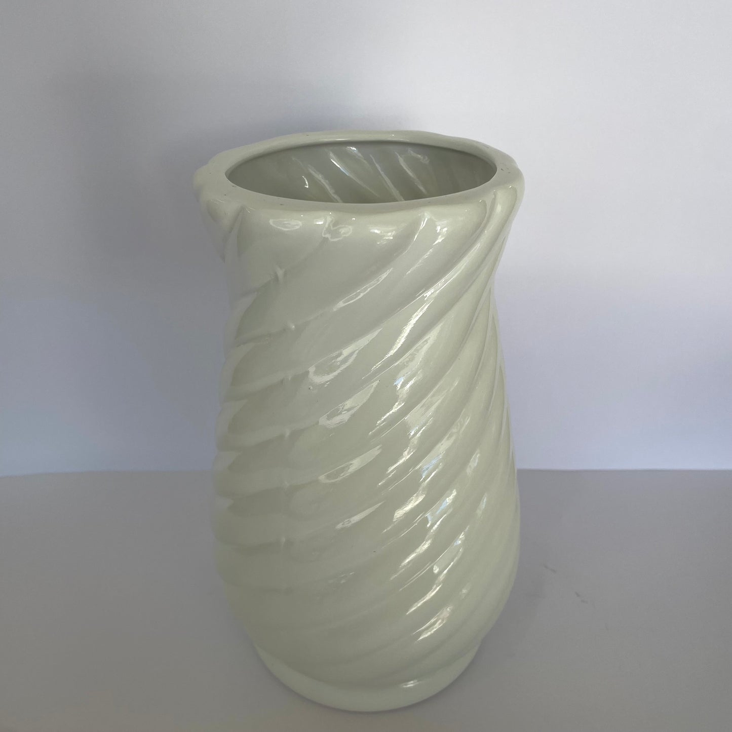 Vaso Lipe Cerâmica 25 cm - Branco | Cerâmica Alessandra