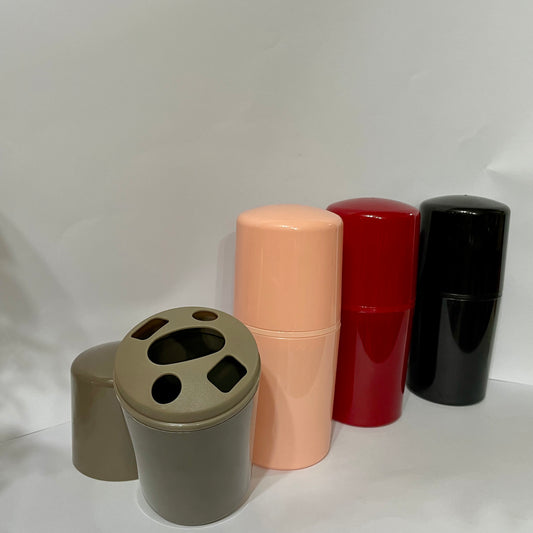 Porta Escova de Dente com Tampa | Plástico | Utility