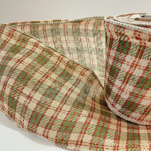 Fita Aramada Xadrez com Costura Colorida 10 cm x 9,14 m – FlorArte | Decoração & Artesanato