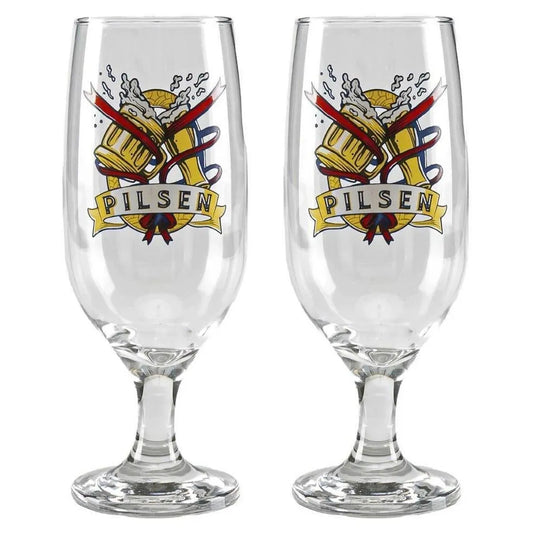 Jogo 2 Taças de Cerveja Floripa 300 ml – Vidro Cristalino | Nadir Pokal
