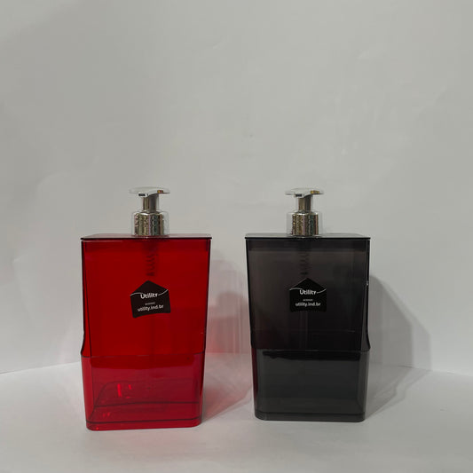 Dispenser Porta Detergente Líquido 500 ml de Plástico - Translúcido | Utility