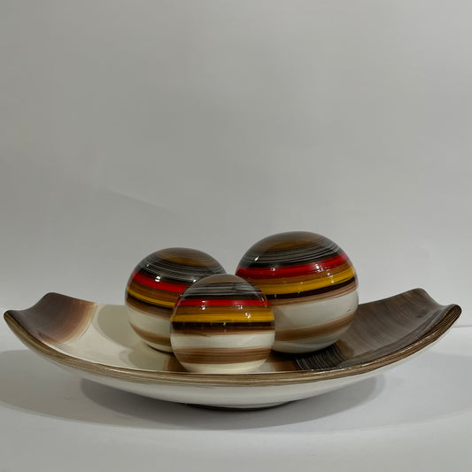 Decoração Cerâmica - Trio de Esferas | Cerâmica Judite