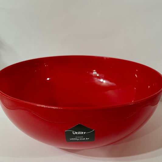 Saladeira de Plástico 2,5 Litros - Vermelho Bold | Utility