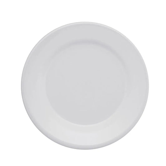 Conjunto de Pratos Rasos Cerâmica 24 cm Donna Branco Oxford  – Sofisticação Minimalista