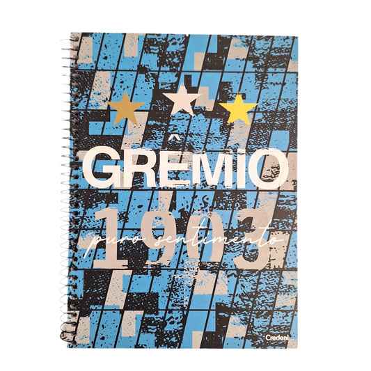 Caderno do Grêmio Capa Dura 1 Matéria 96 Folhas | Credeal