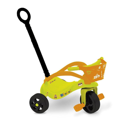 Triciclo Infantil Robô Xalingo 1089.9 – Empurrador Removível + Protetor + Cestinha
